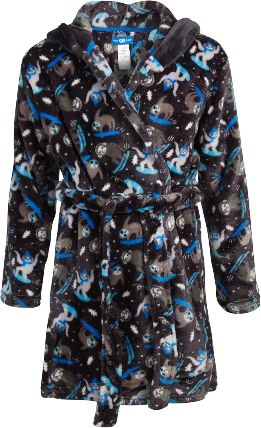 Bathrobe - Plush Fleece Bathrobe: Crocodiles, Sharks, Dinosaurs, Ninjas (6-14)
