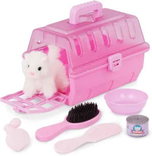 Battat- Play Circle- Pet Carrier – Stuffed Animal Kitten – Plush Toys- Pretend Play – 3 years  