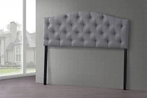 Baxton Studio Myra Headboard, Queen, Grey
