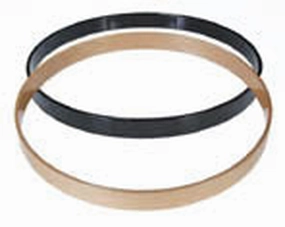 BD hoop Maple Vintage Soft Gloss Black - 1.5 inches wide 18 dia