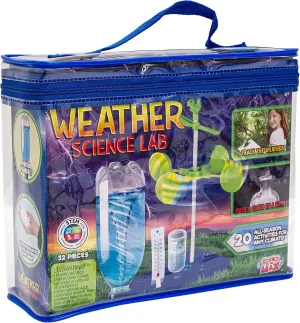 Be Amazing! Toys Weather Science Lab - Kids Weather Science Kit with 20 All Season Projects - Educational STEM Kits for Boys & Girls - Scientific Meteorology Toys for Children Age 8 