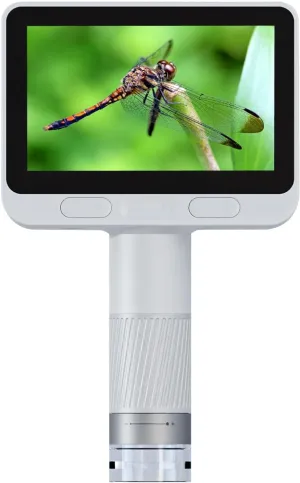 BEAVERLAB Microscope, Digital Microscopewith 4.3" IPS Screen, Coin Microscope with 8 Adjustable LED Lights, 1080P Coin Magnifier Compatible with iPhone Android Computer