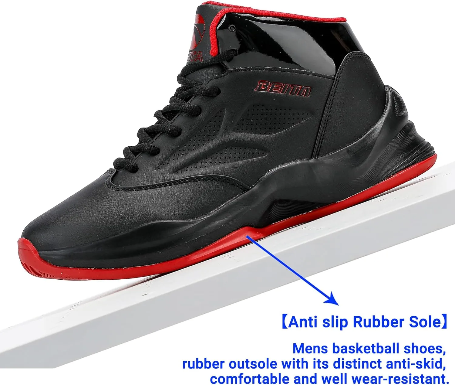 Beita High Upper Basketball Shoes for Men Sneakers Breathable Sports Shoes Anti Slip