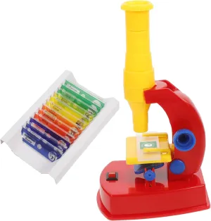 BESPORTBLE 1 Set Educational Microscope DIY Science Experiment Tool with LED Light for Observations for Exploring The Microcosm and