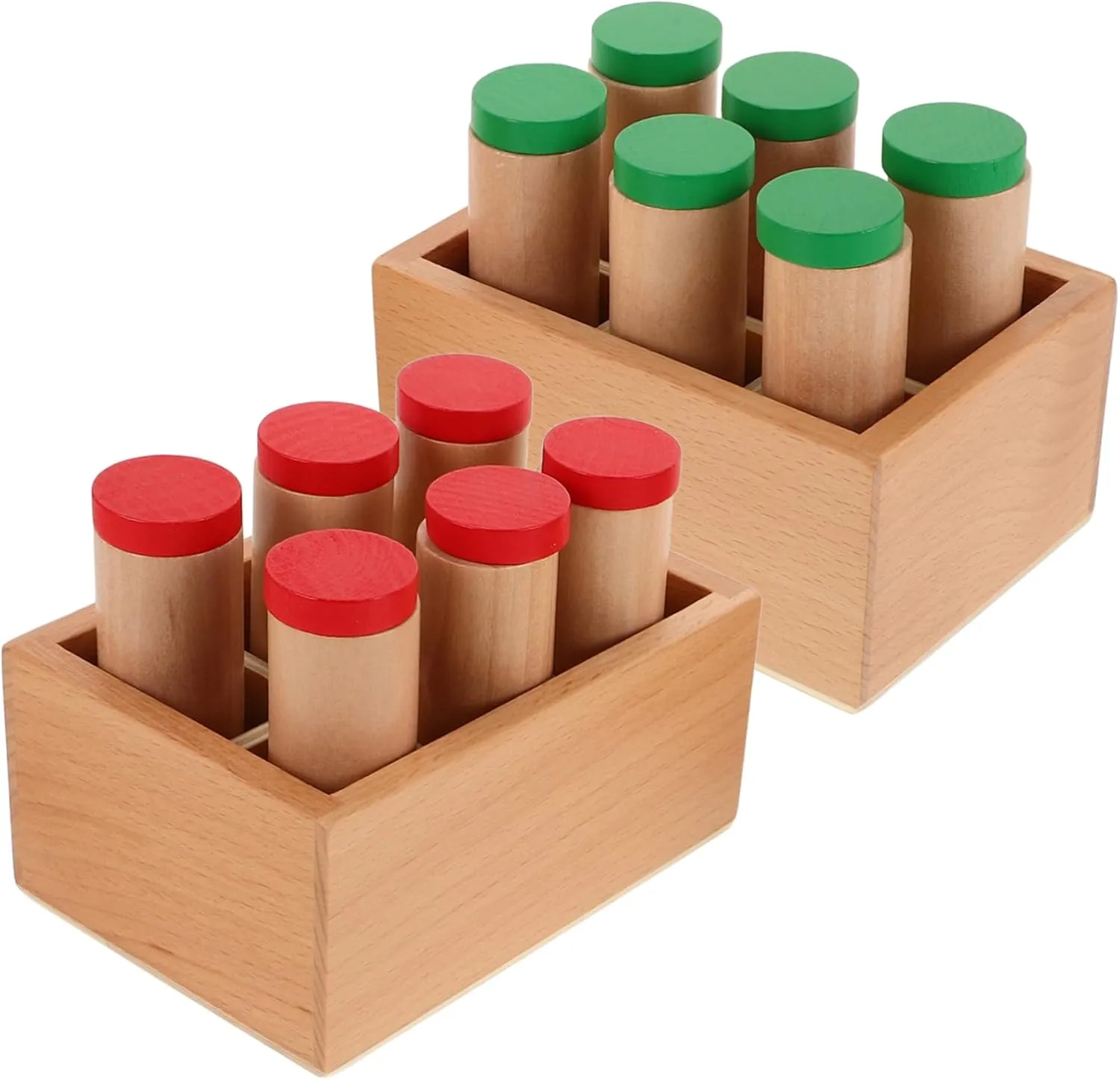 BESPORTBLE 1 Set Montessori Sound Cylinders with Box Educational Rattle for Boys and Enhancing Auditory Skills Sensory Play Engaging Learning Experience