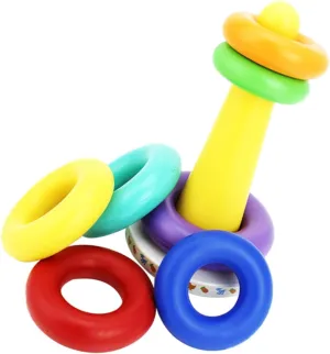 BESPORTBLE 1Set Stacking Early Cognitive Development Ring Stacking Game Educational for Engaging Fun
