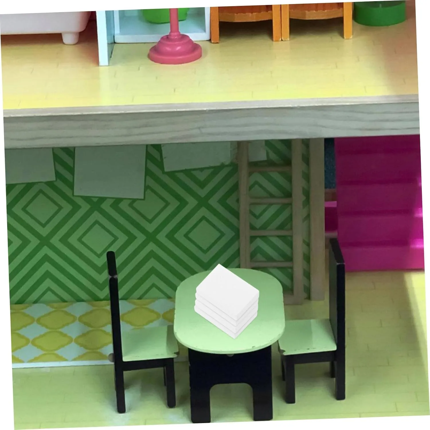 BESPORTBLE 5sets Miniature Books for Dollhouse 1:12 Scale Blank Books Mini House Decor 30pcs*5