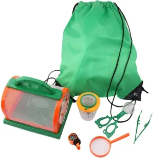 BESPORTBLE 7pcs Portable Insect Observation Kit with Magnifying Lens for Outdoor Trips Camping and Wilderness Exploration Green