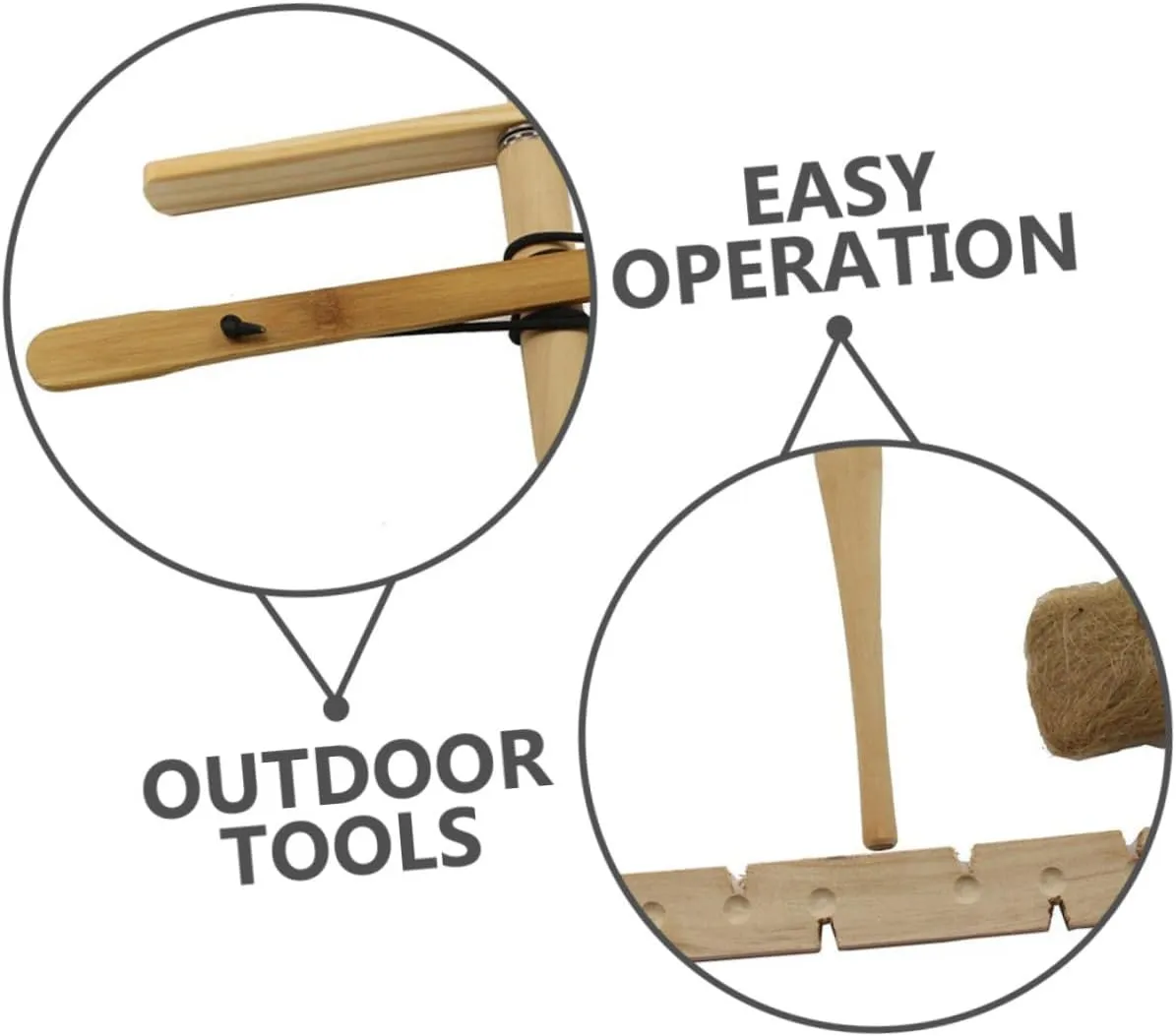 BESPORTBLE Camping Friction Fire Tool Fire Starter Fire Starting Kit Emergency Kit Fire Piston Kit Camping