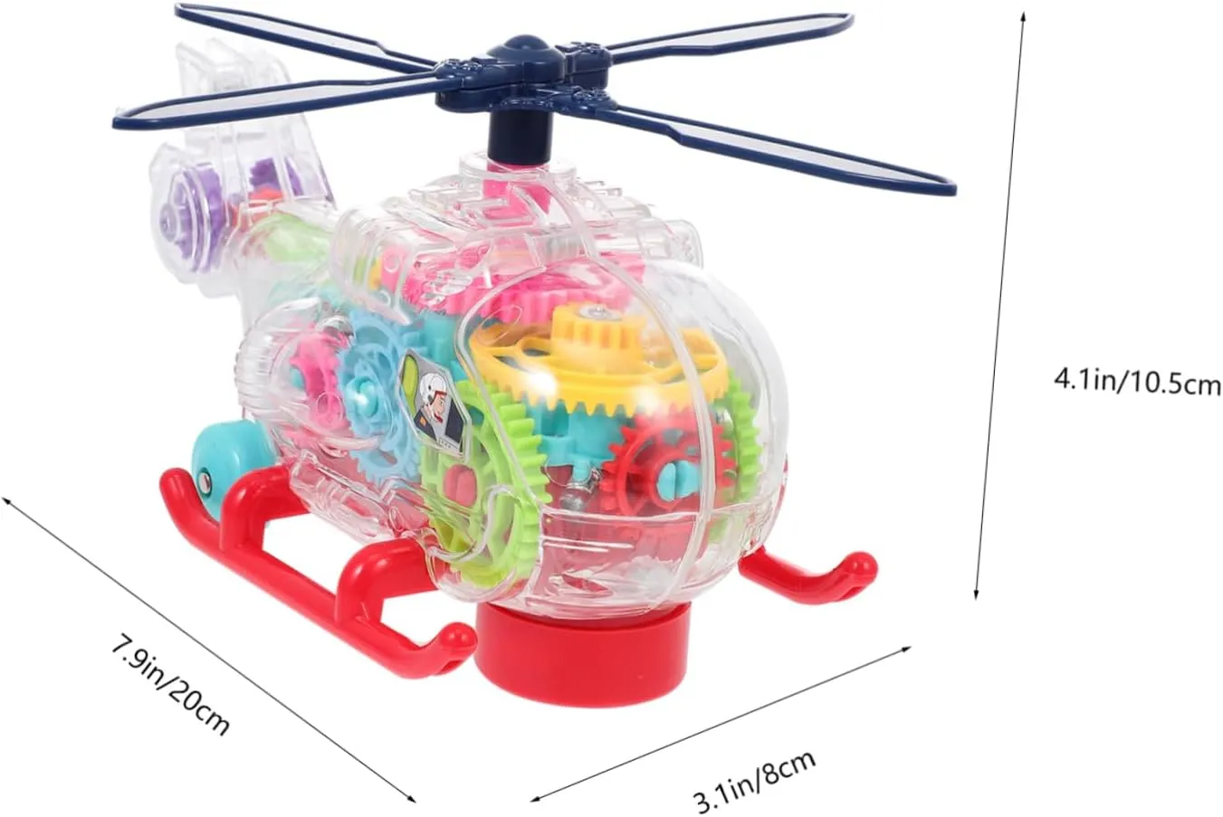 BESPORTBLE Electric Helicopter with Lights and Music Musical Induction Flying Model for Boys and Educational Plaything for Present for Birthdays and Holidays