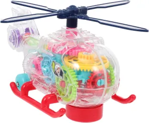 BESPORTBLE Electric Helicopter with Lights and Music Musical Induction Flying Model for Boys and Educational Plaything for Present for Birthdays and Holidays