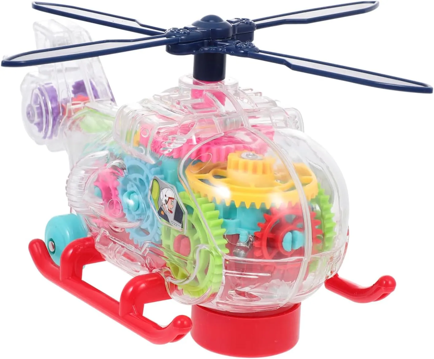 BESPORTBLE Electric Helicopter with Lights and Music Musical Induction Flying Model for Boys and Educational Plaything for Present for Birthdays and Holidays