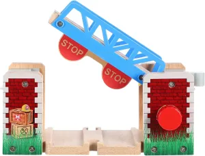 BESPORTBLE Wood Railway Lifting Bridge for Train Tracks Interactive Wooden Accessory Enhancing Cognitive Development and Fine Motor Skills for Compatible with Standard Wooden Train