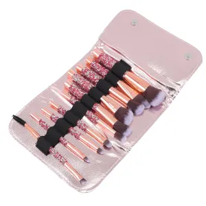 BESTYASH 1Set Rhinestone Makeup Brush for Women Durable Bling Cosmetics Tools for Blending Contouring and Blush Application for Professional Everyday Use