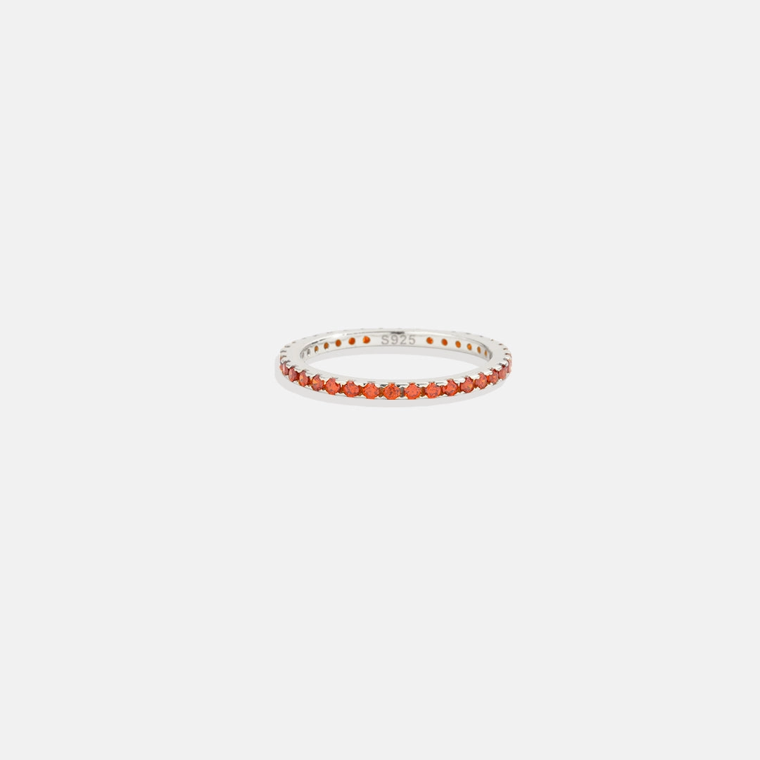 Birthstone Eternity Stacking Ring