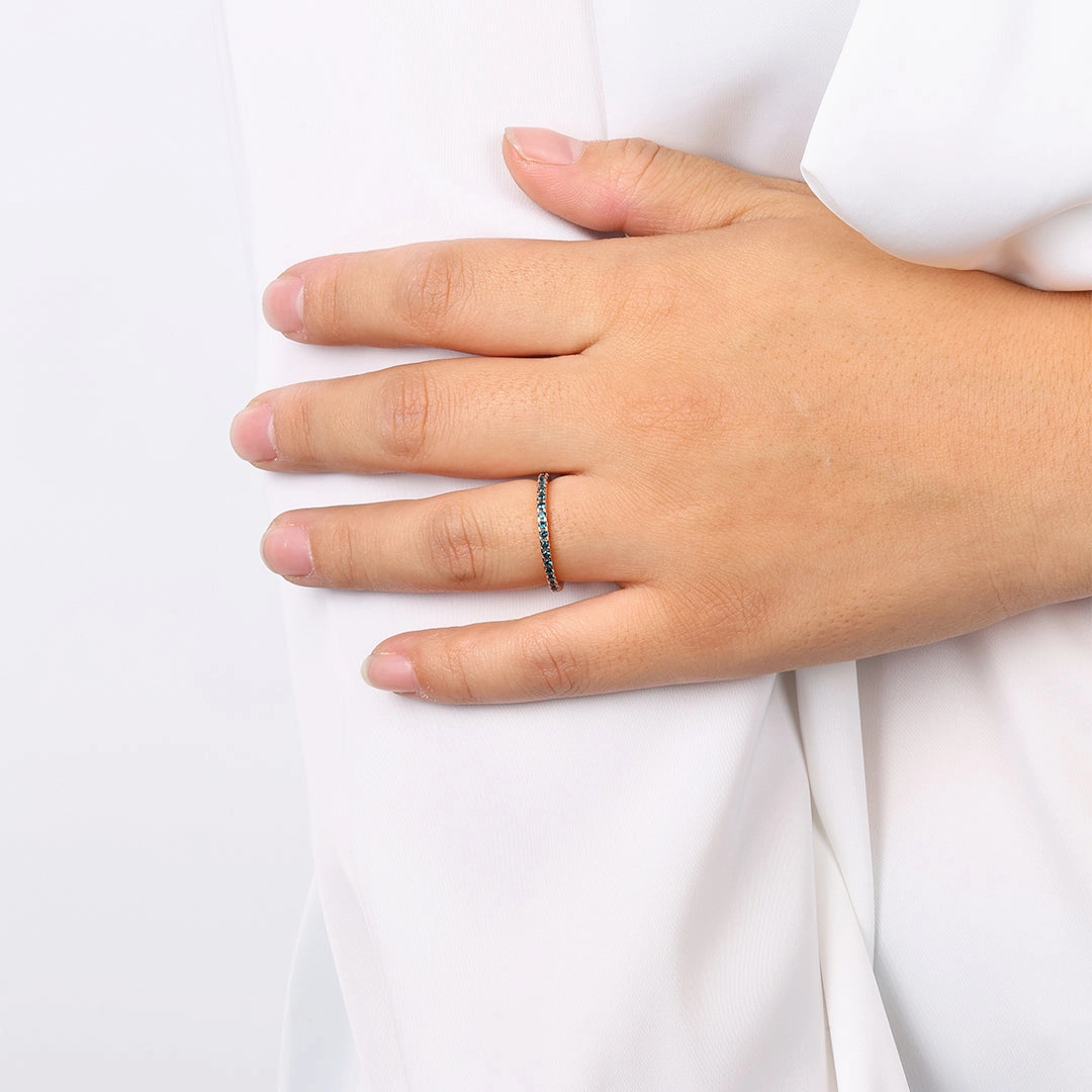 Birthstone Eternity Stacking Ring