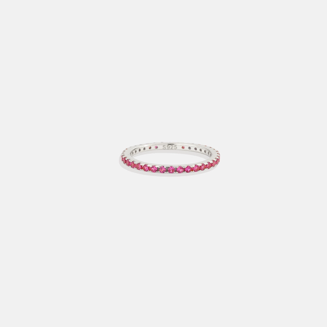 Birthstone Eternity Stacking Ring