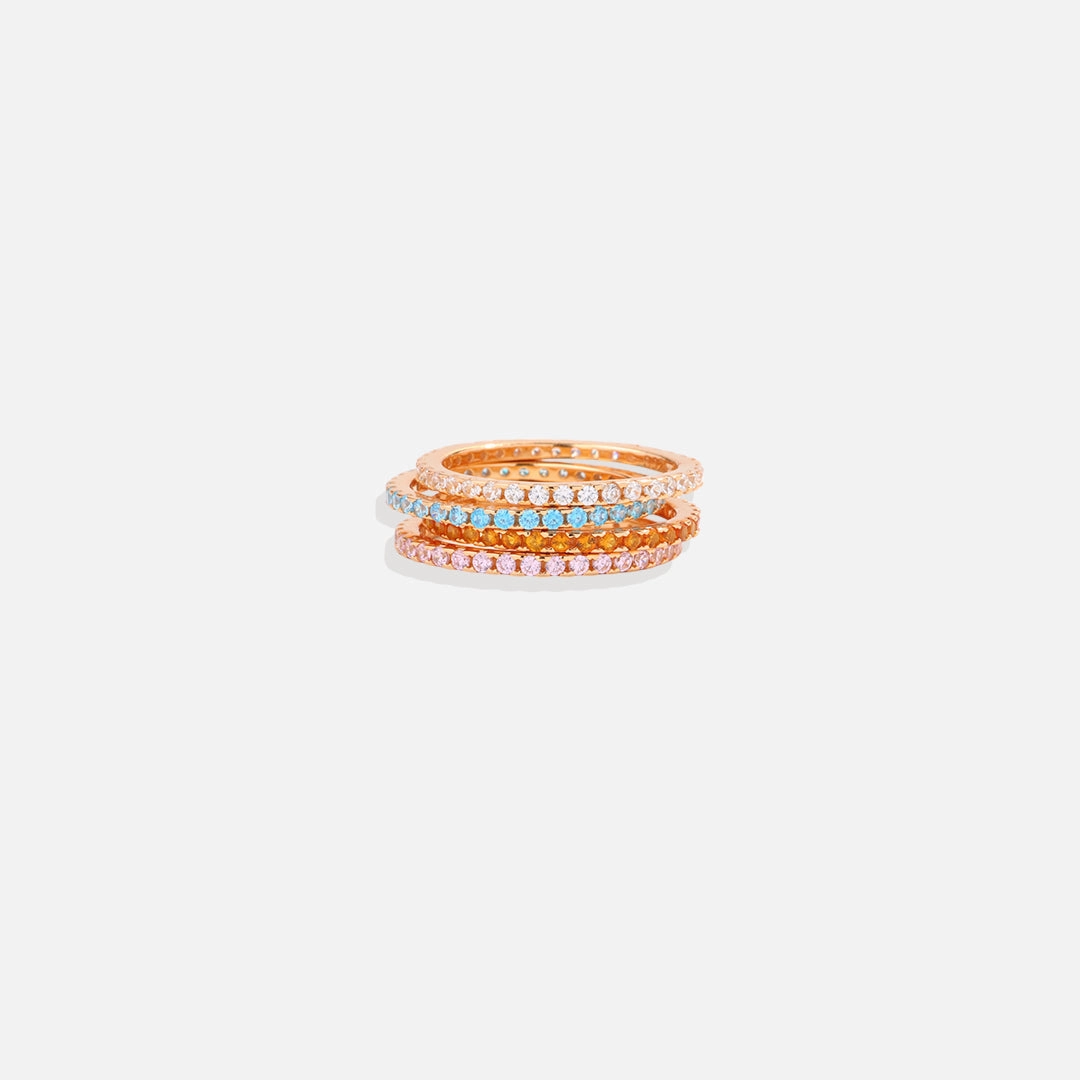 Birthstone Eternity Stacking Ring