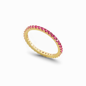 Birthstone Eternity Stacking Ring