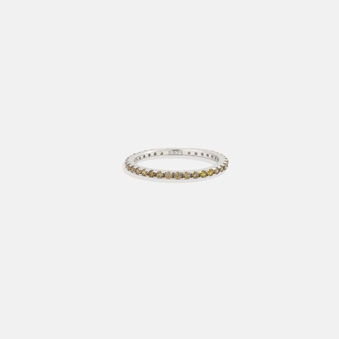 Birthstone Eternity Stacking Ring