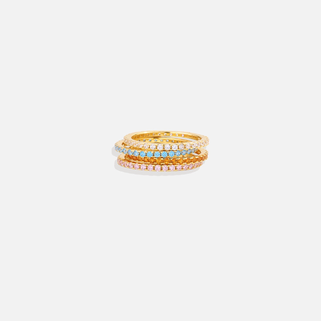 Birthstone Eternity Stacking Ring