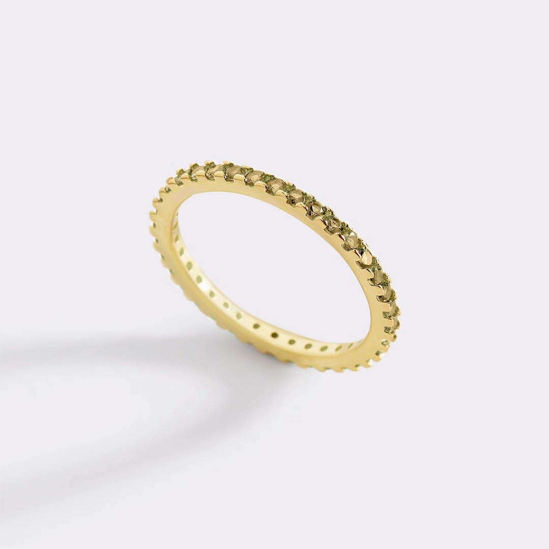 Birthstone Eternity Stacking Ring