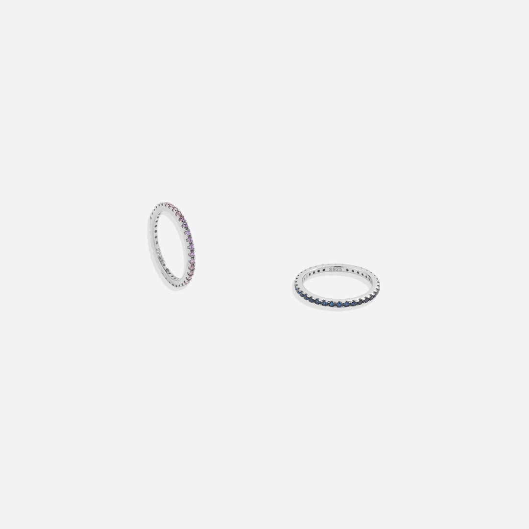 Birthstone Eternity Stacking Ring