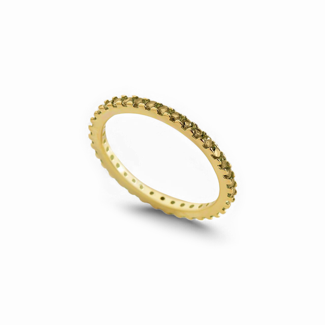Birthstone Eternity Stacking Ring