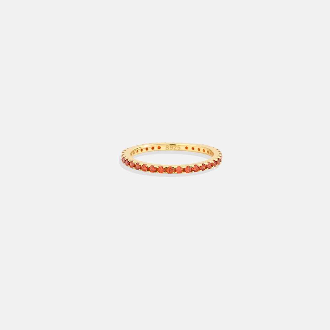 Birthstone Eternity Stacking Ring