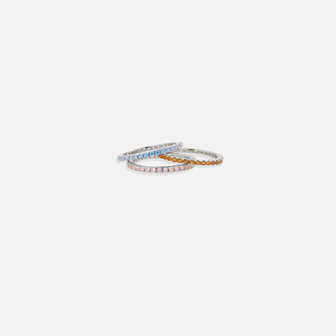 Birthstone Eternity Stacking Ring