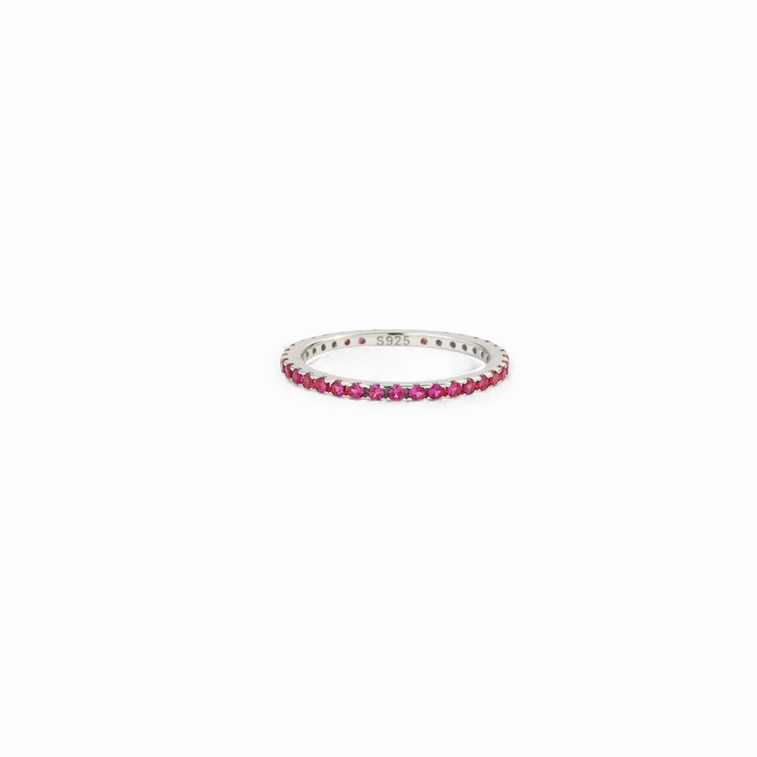 Birthstone Eternity Stacking Ring