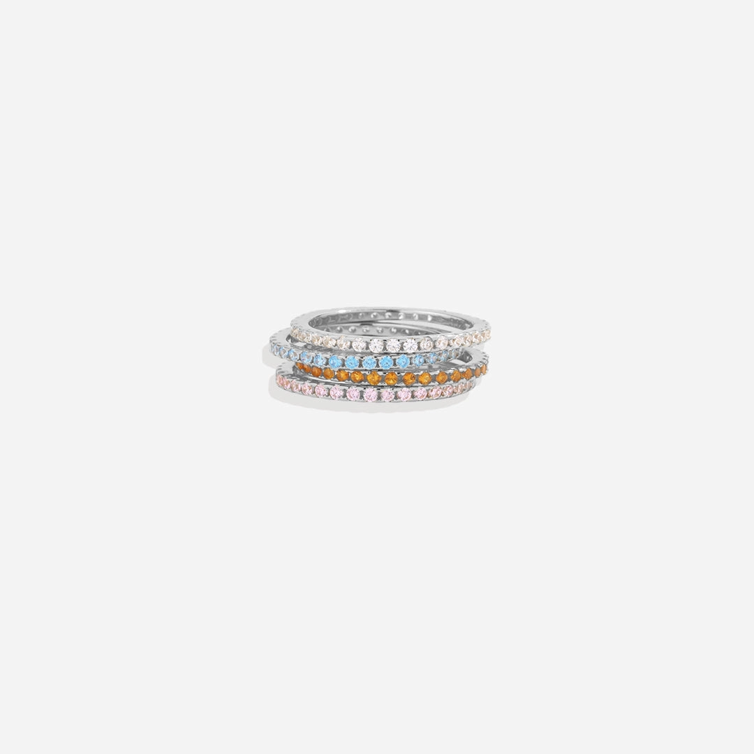 Birthstone Eternity Stacking Ring