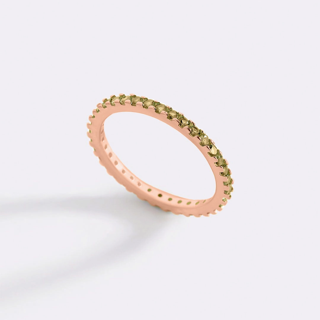 Birthstone Eternity Stacking Ring