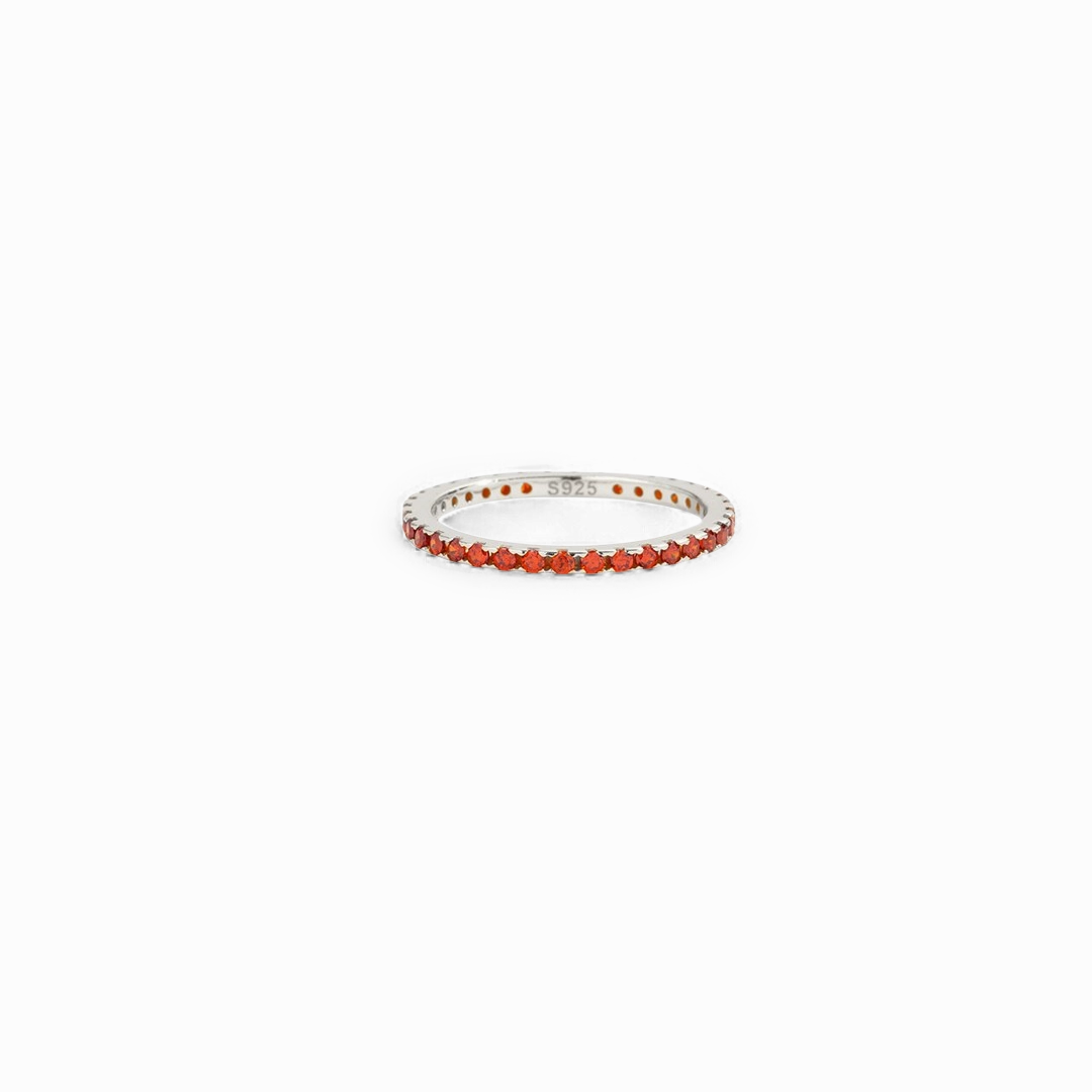Birthstone Eternity Stacking Ring