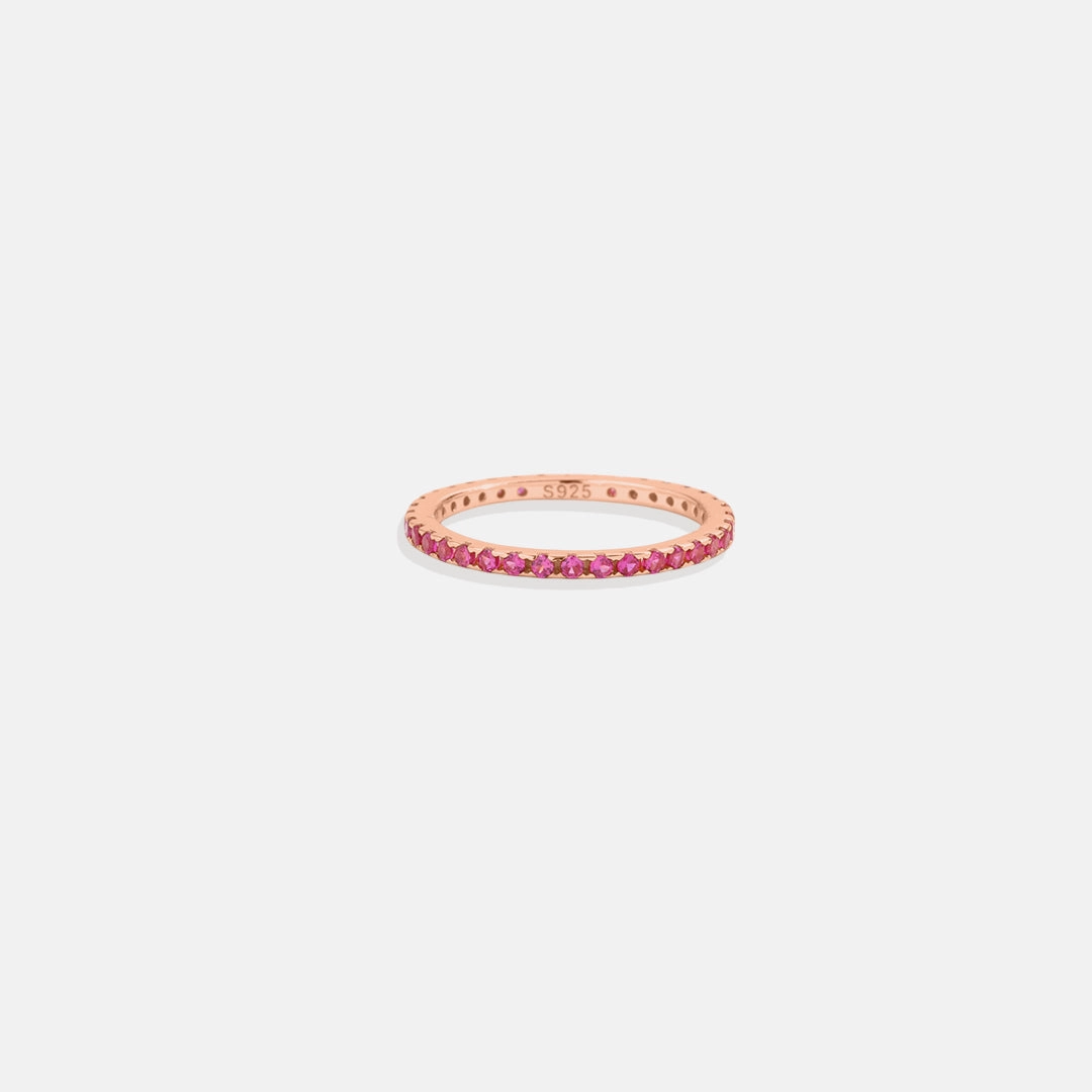 Birthstone Eternity Stacking Ring
