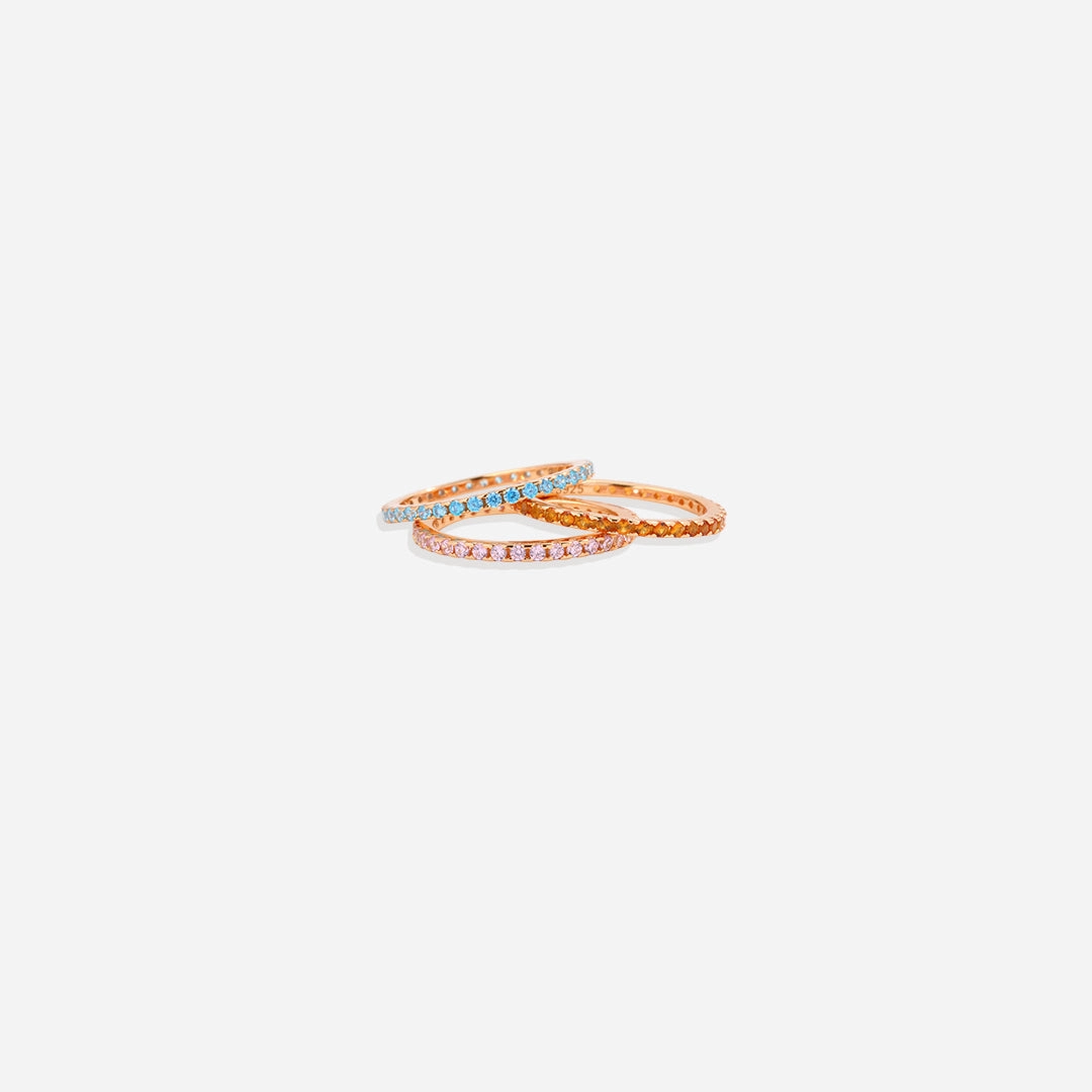 Birthstone Eternity Stacking Ring