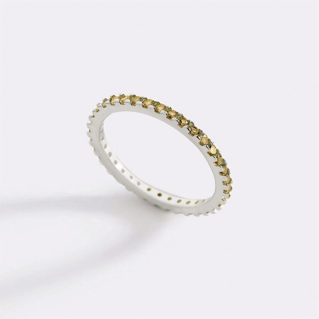 Birthstone Eternity Stacking Ring