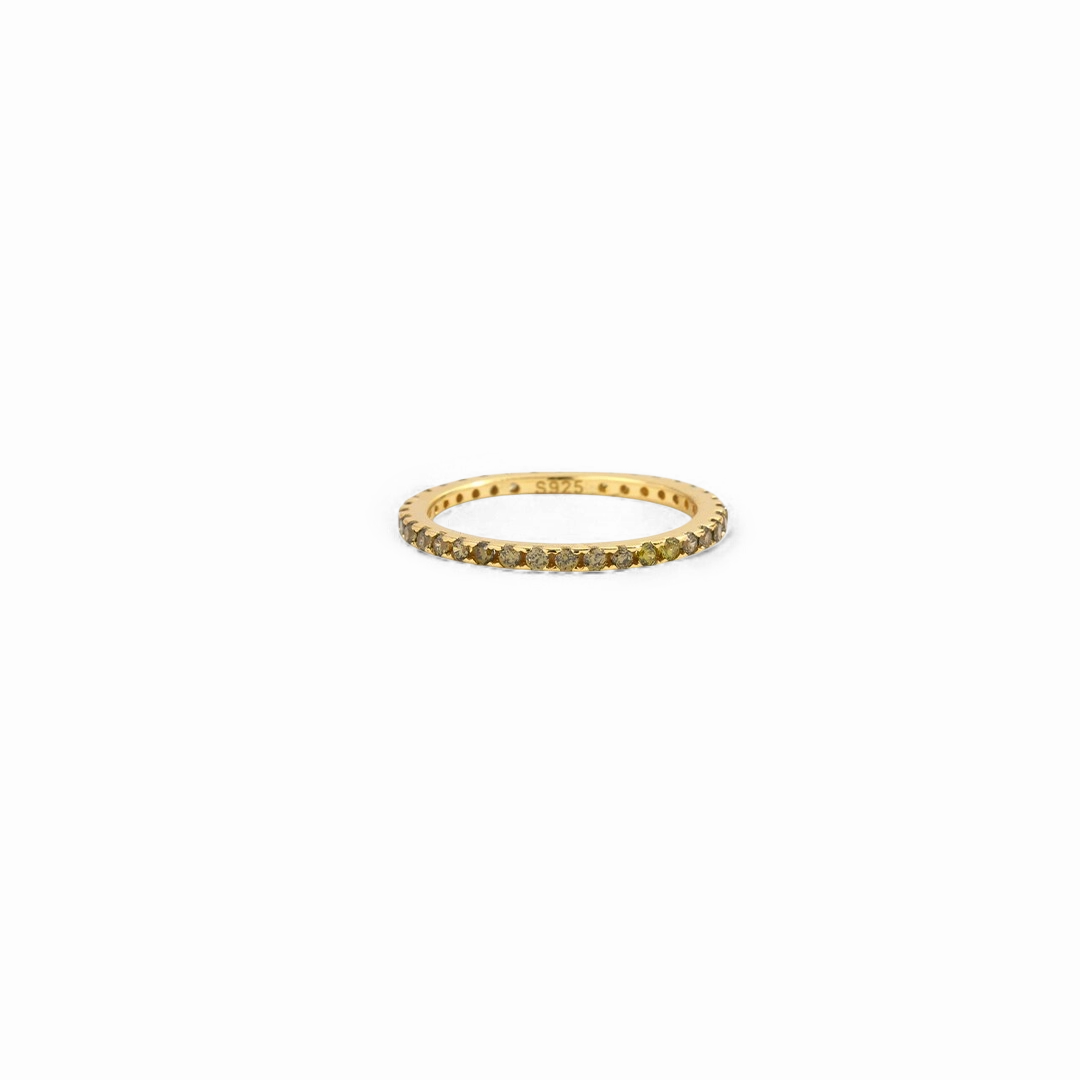 Birthstone Eternity Stacking Ring