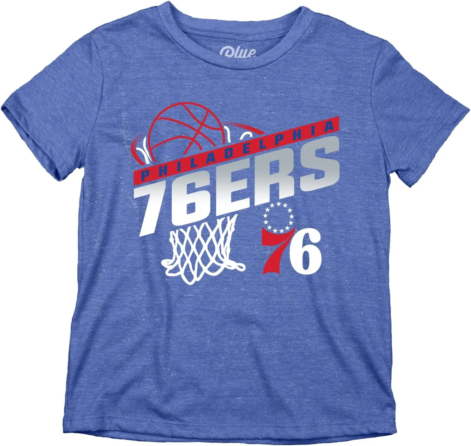 Blue 84 Unisex Kid's NBA Officially Licensed Youth Tri-Blend T-Shirt Hoop Team Color