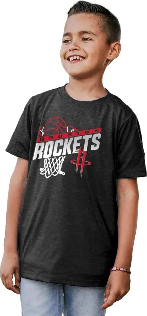 Blue 84 Unisex Kid's NBA Officially Licensed Youth Tri-Blend T-Shirt Hoop Team Color