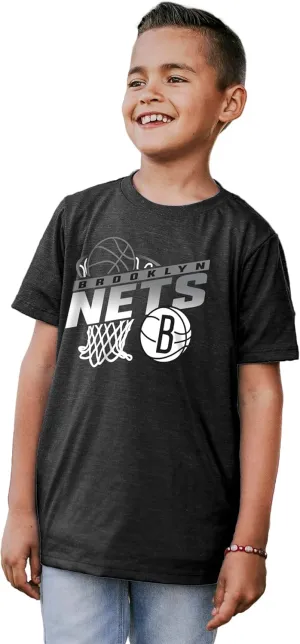 Blue 84 Unisex Kid's NBA Officially Licensed Youth Tri-Blend T-Shirt Hoop Team Color