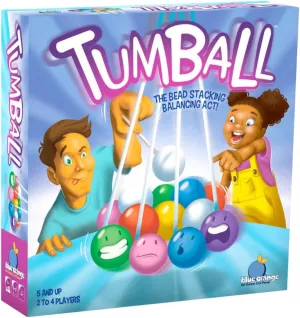 Blue Orange Tumball Action Dexterity Game - Family or Adult Party Bead Stacking Game for 2 to 4 Players Games. Recommended for Ages 5 & Up.
