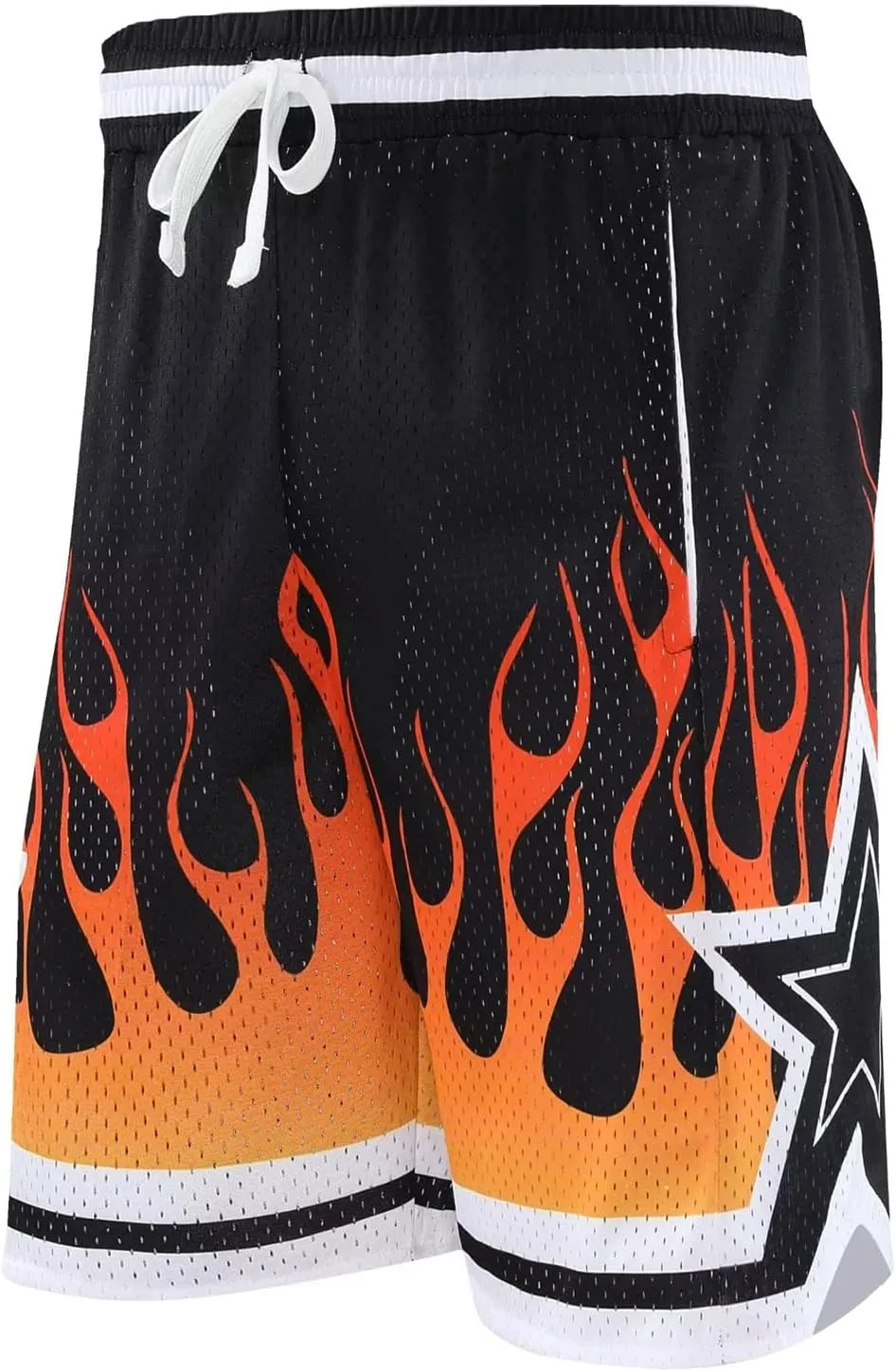 BOOMLEMON Men's Basketball Shorts Casual Workout Athletic Shorts Mesh Graphic Print Running Short Pants