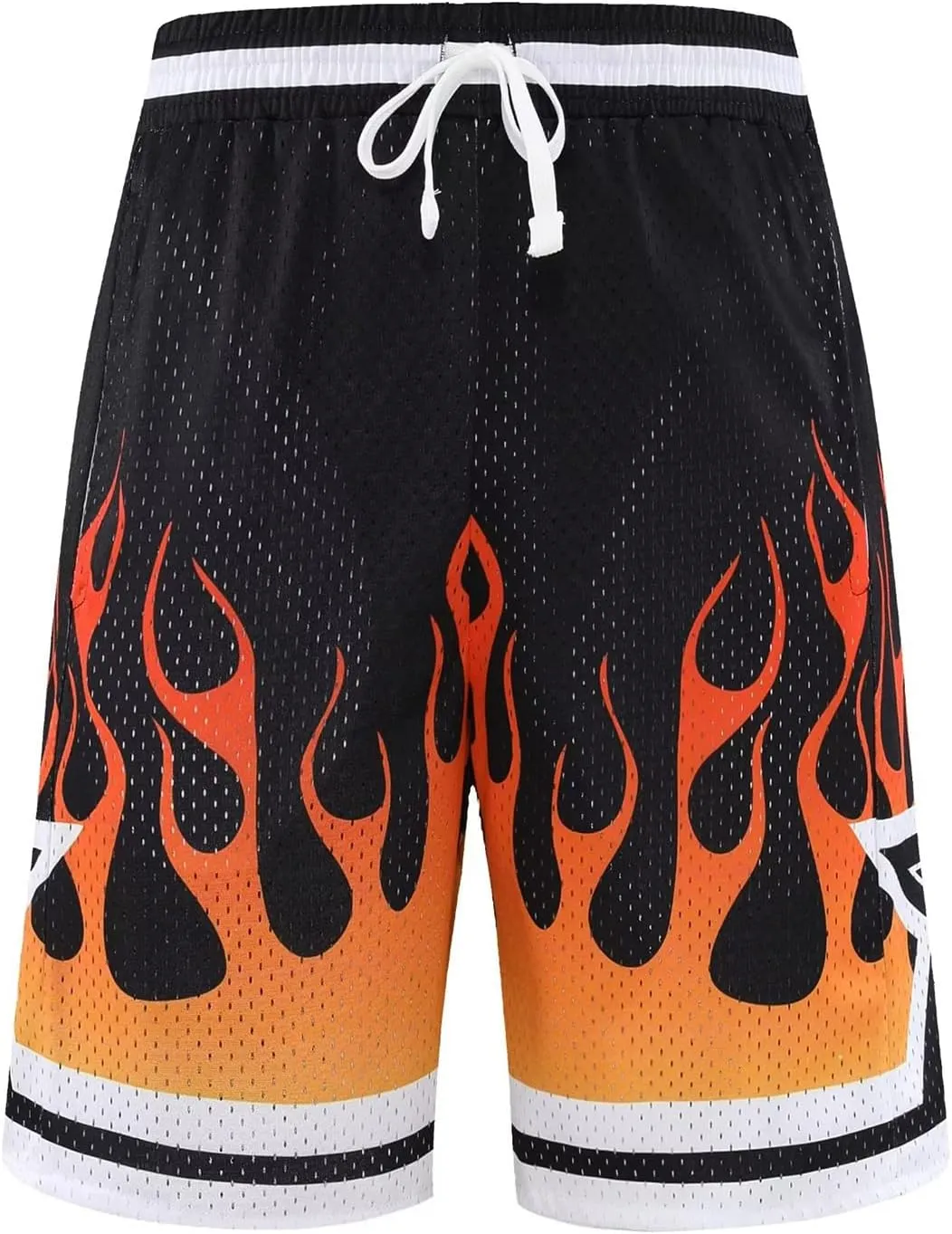 BOOMLEMON Men's Basketball Shorts Casual Workout Athletic Shorts Mesh Graphic Print Running Short Pants