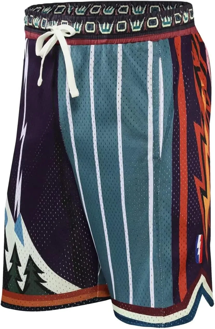 BOOMLEMON Men's Basketball Shorts Gym Training Workout Athletic Shorts Mesh Graphic Print Running Short Pants