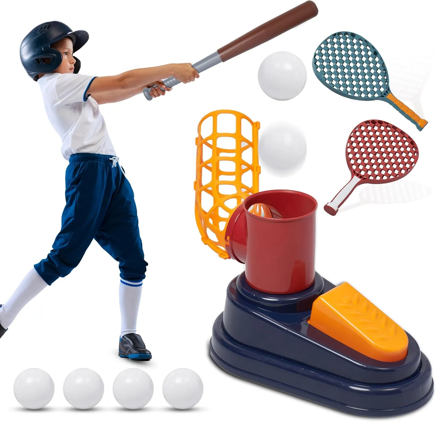 Botabee Backyard Plastic Baseball Set | Set of Plastic Baseball Bat with Baseballs | Toodler and Kids Baseball Bats I Baseball Set for Backyard Games & Partie