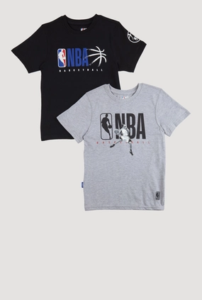 Boys NBA Basketball Graphic Tees 2 Pack