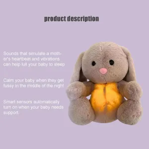 Breathing Rabbit Plush Toy: Portable Soothing Anxiety and Improving Sleep in Adults and Children