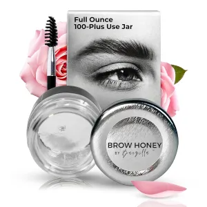 Brow Honey Eyebrow Gel, Long Lasting Clear Brow Gel, Natural Pink Rose Fragrance
