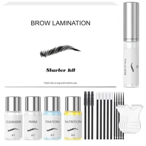 Brow Lamination Kit, KERATIN Eyebrow Lamination Kit Professional DIY Brow Lift Styling Kit For Fluffy Thicker Eyebrows, Instant Quick Perm For Brows Growth 8-weeks for Salon,Home Use